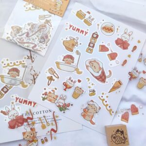 Sticker Pack – Cooking Cats Stickers (46pcs)