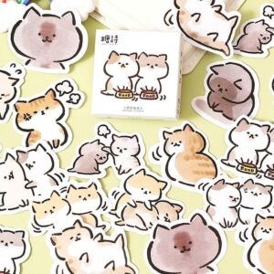 Sticker Pack – Cheeky Cats Stickers (45pcs)