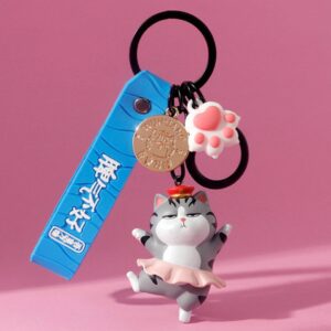Chubby Cat Keychain
