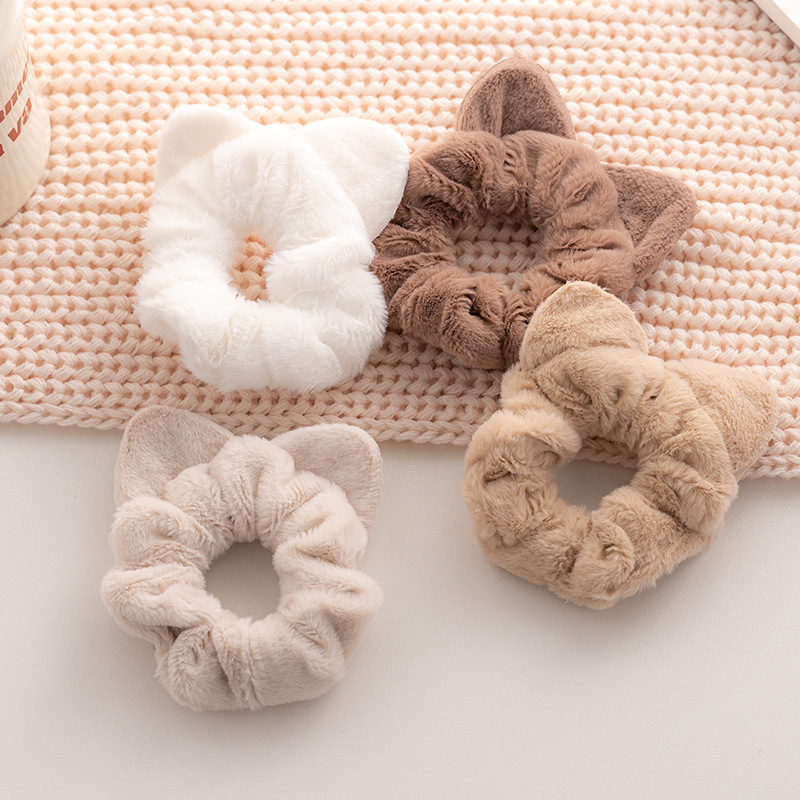 Fluffy Cat Ear Hair Tie Scrunchie