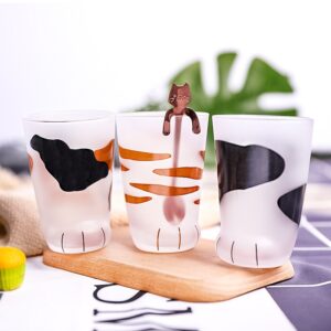Kitten Feet Matte Glass Cup (300ml)