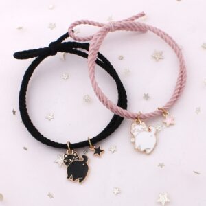 Cat and Star Hair Tie Band