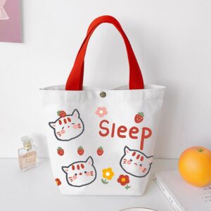 Casual Kitten Canvas Handcarry Bag