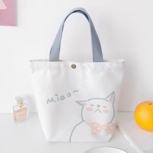Casual Kitten Canvas Handcarry Bag