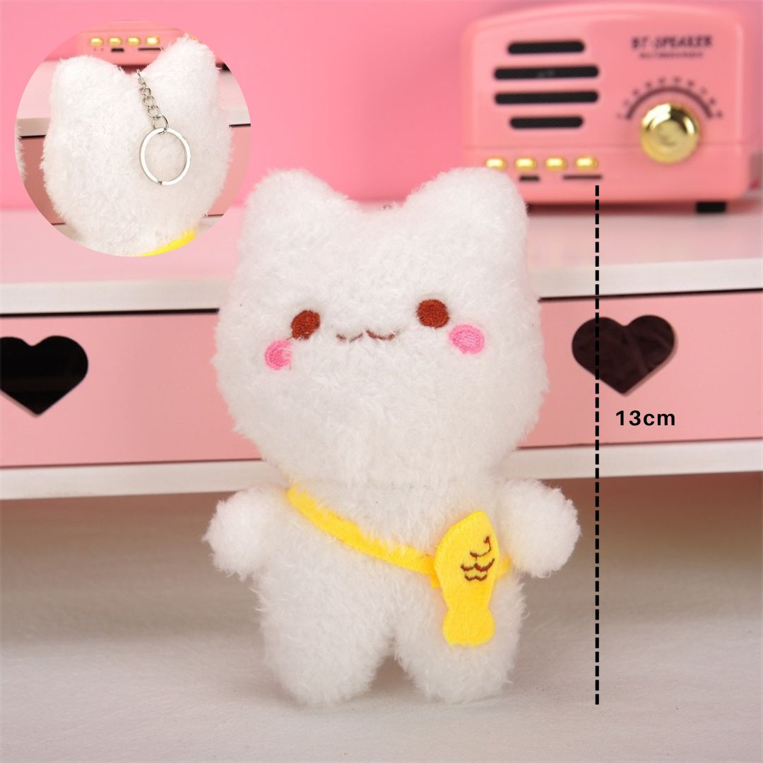 Fluffy Cat Keychain