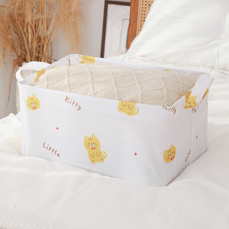 Little Cat Oxford Fabric Storage Box With Handle