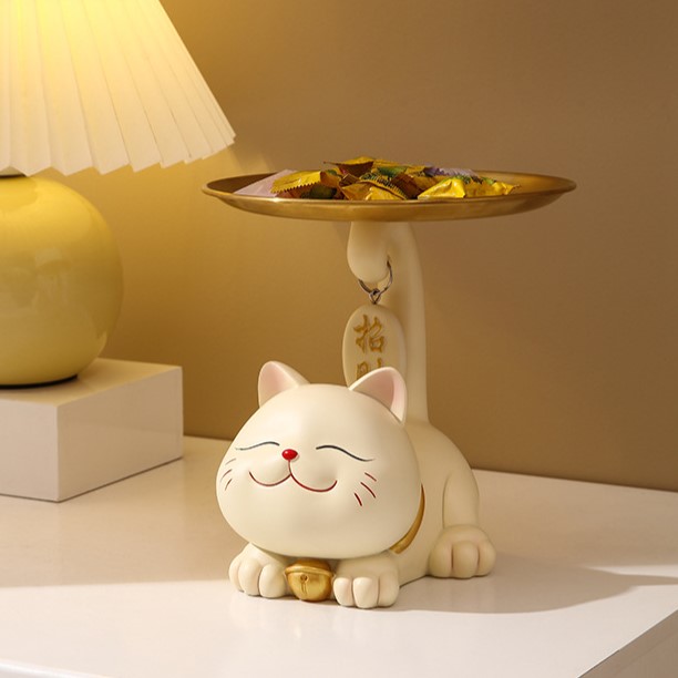 Fortune Lucky Cat Tail Tray