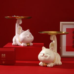 Fortune Lucky Cat Tail Tray