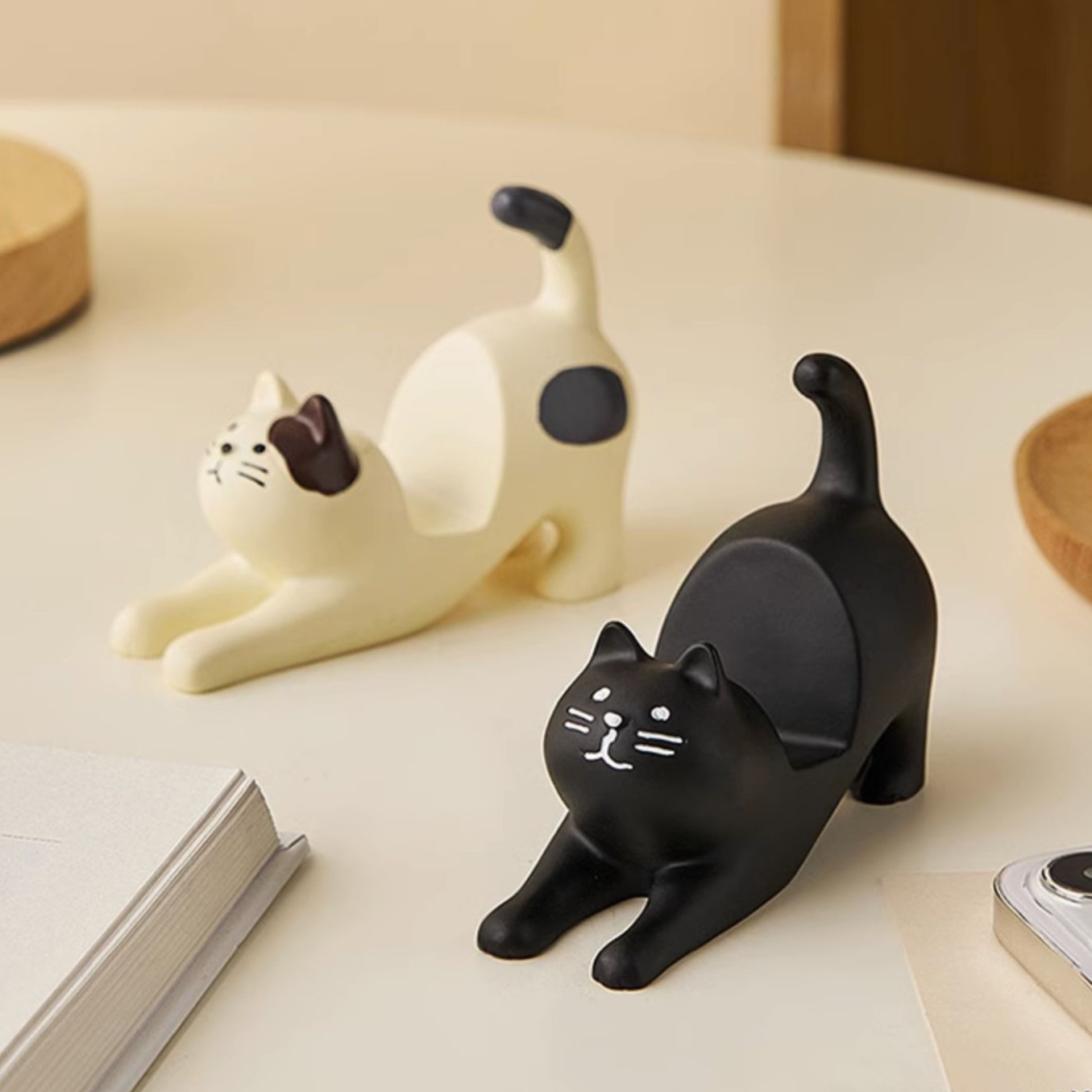 Stretching Cat Phone Stand