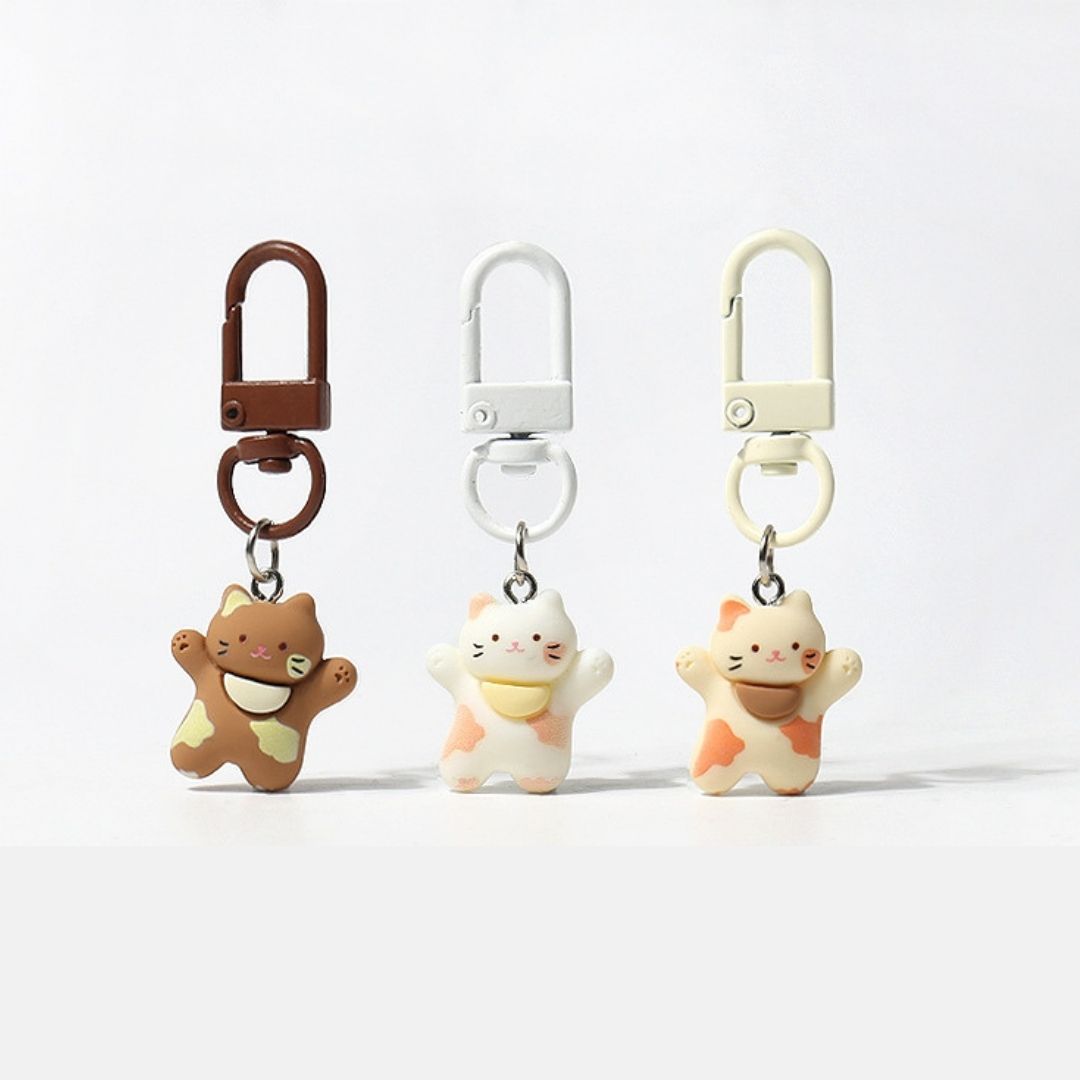 Creamy Cat Keychain