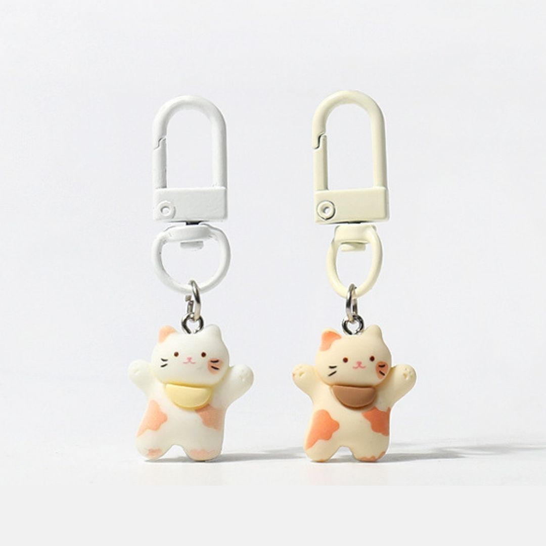 Creamy Cat Keychain