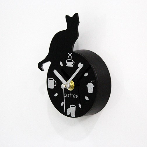 Fridge Magnet Cat Clock