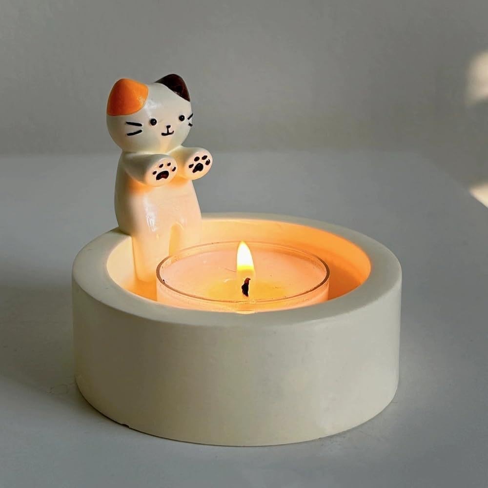 Paw Warming Cat Candle Holder