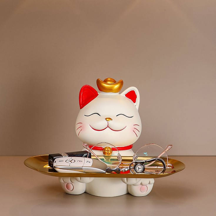 Fortune Lucky Cat Long Tray