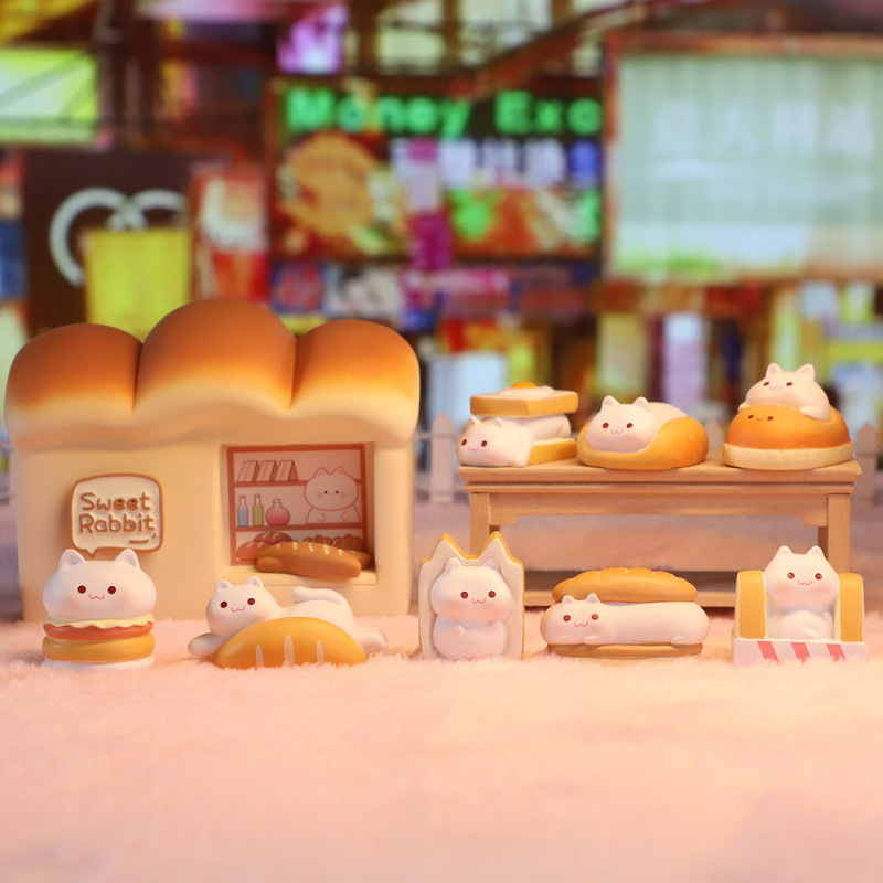 【Blind Box】 Toast House Cat Piggy Bank Series