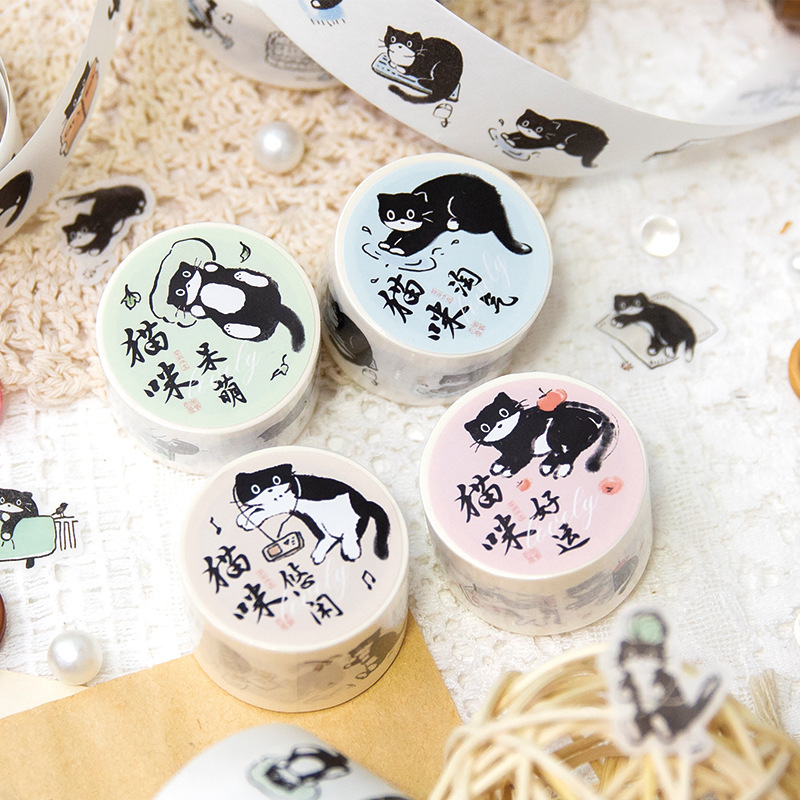 Black Cat Washi Tape