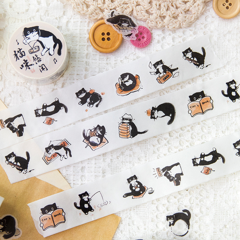Black Cat Washi Tape