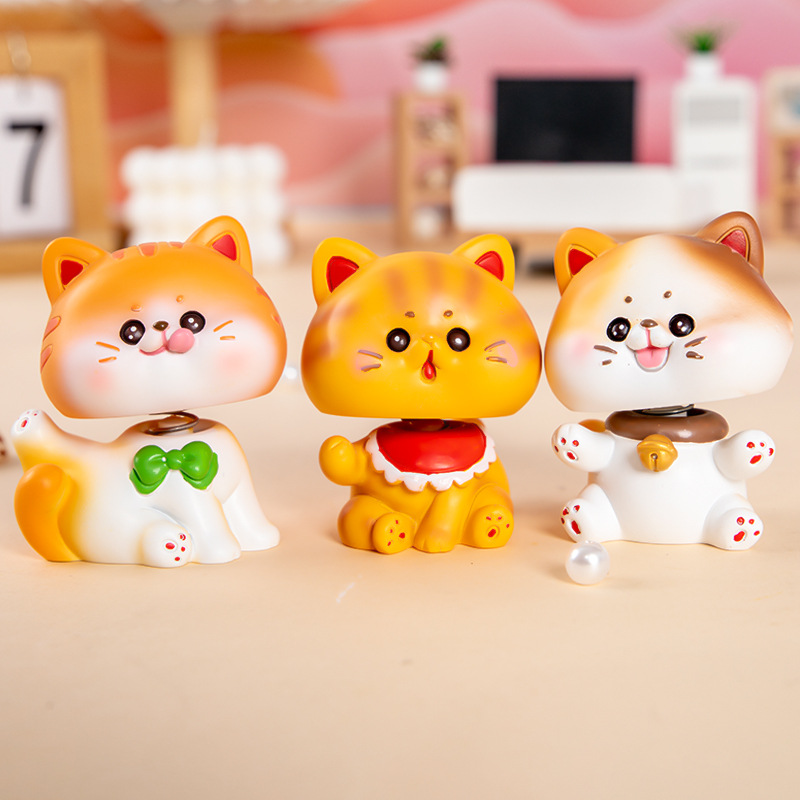 Guardian Cat Bobbing Head Figurine