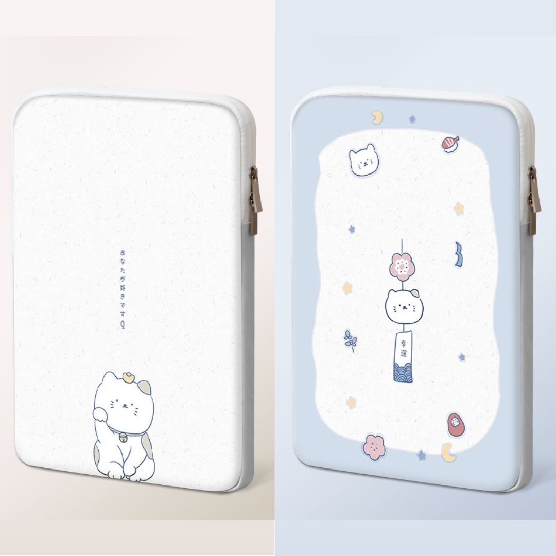 Tablet Laptop Sleeve With Pocket – Manekineko