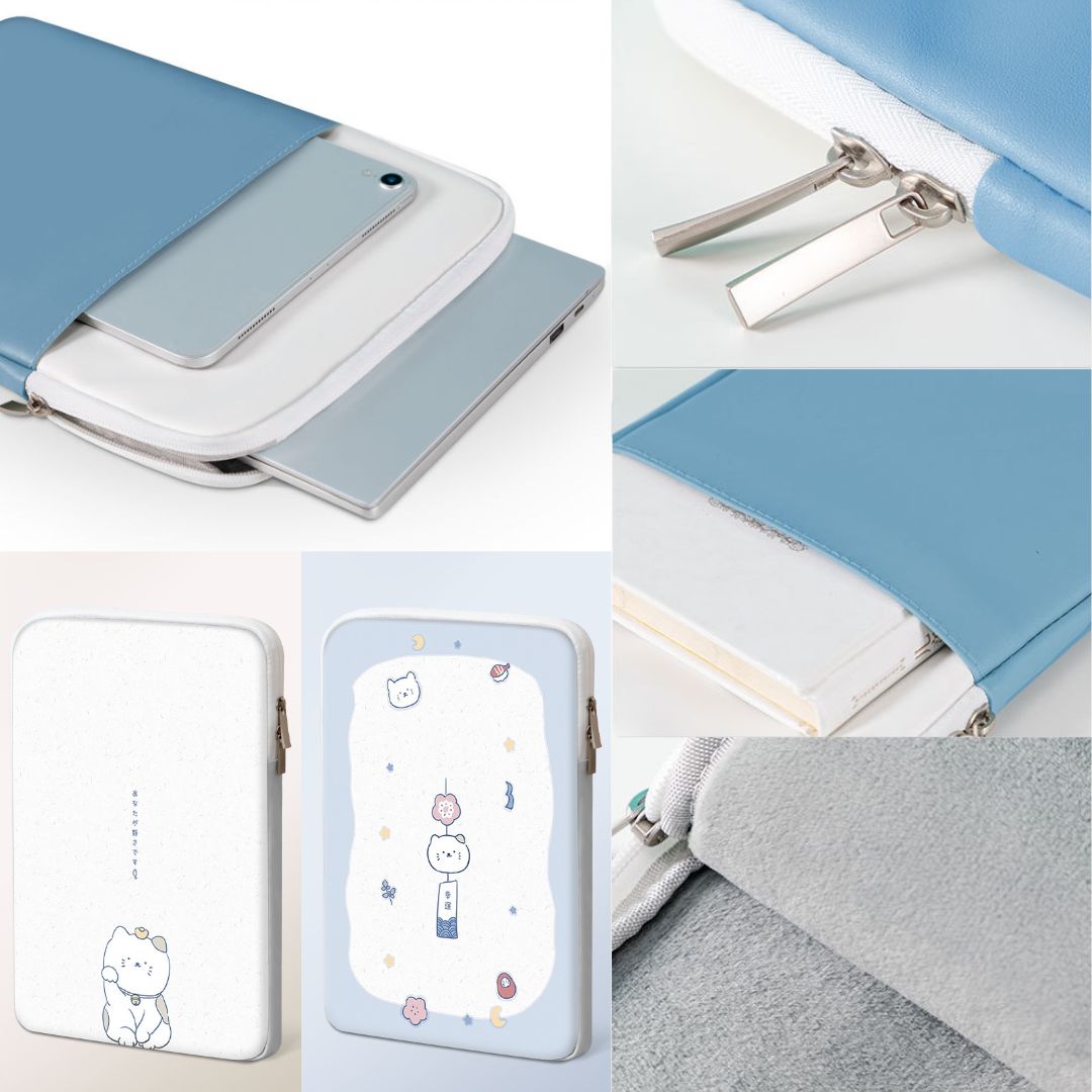 Tablet Laptop Sleeve With Pocket – Manekineko