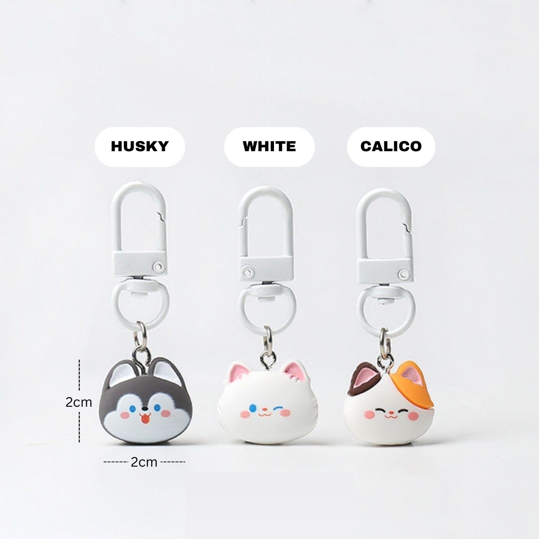 Cat Head Keychain