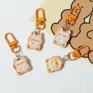 Toasty Cat and Friends Keychain