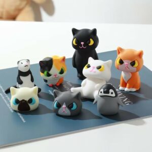 Pretending Animal Cat Mask Figurine