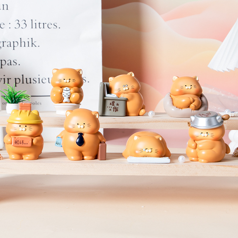 【BLIND BOX】 Chubby Orange Cat Worker Series 1.0