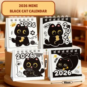 2026 Mini Black Cat Calendar