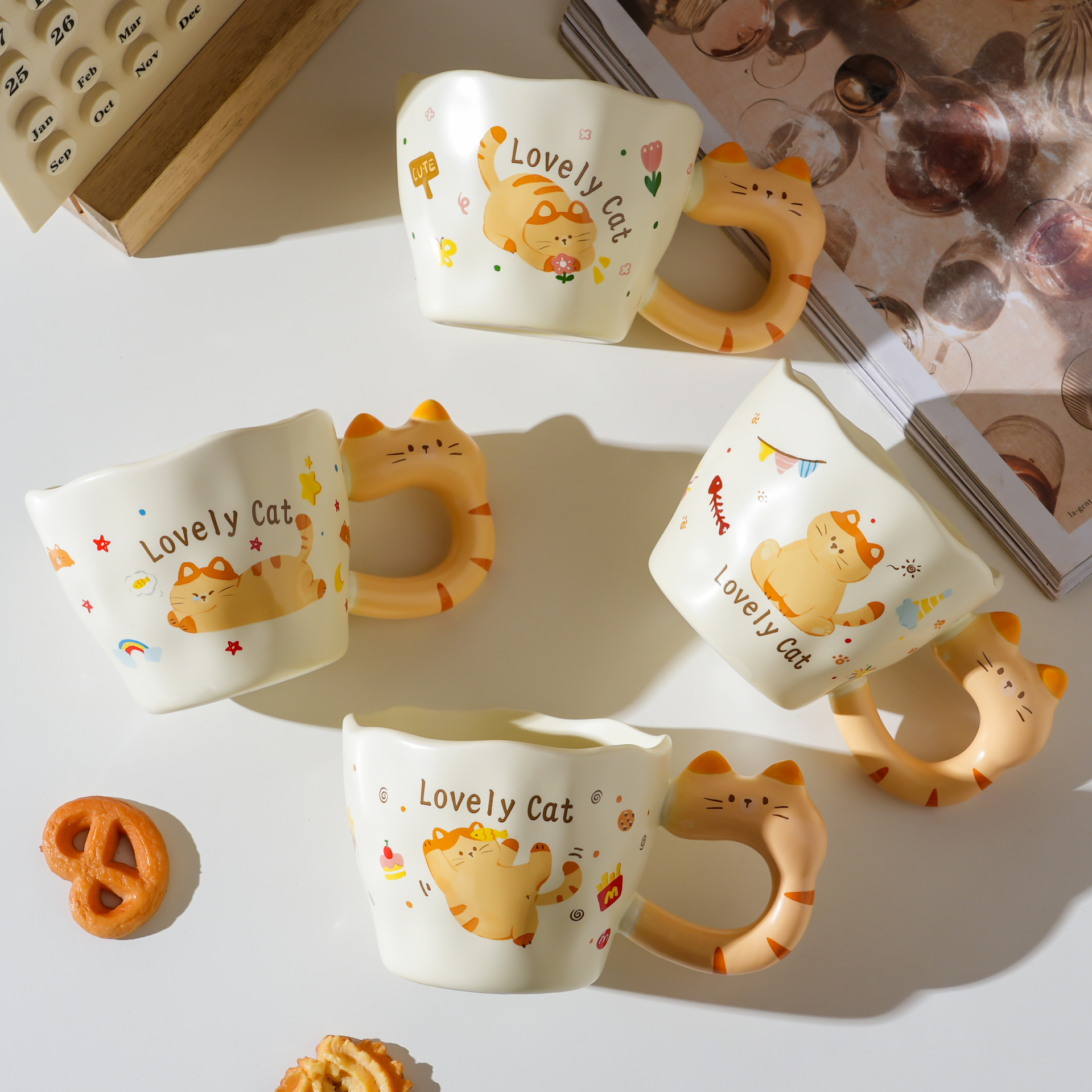 400ML Lovely Cat Oyen Ceramic Mug