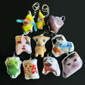 Meme Plush Keychain With Sound