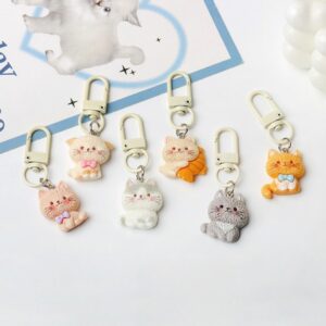Rough Cat Keychain