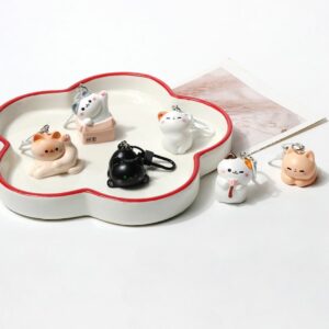 Chubby Cat Keychain