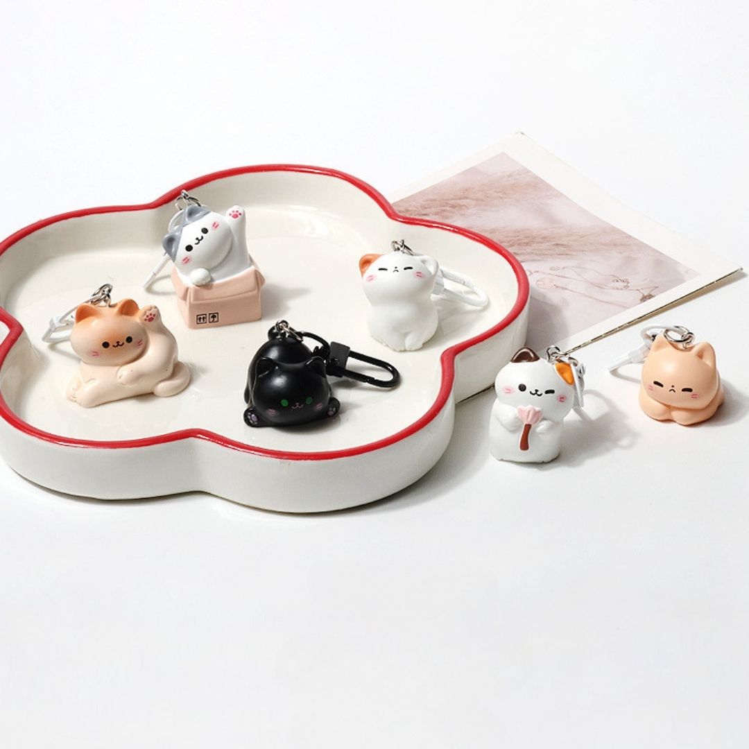 Chubby Cat Keychain