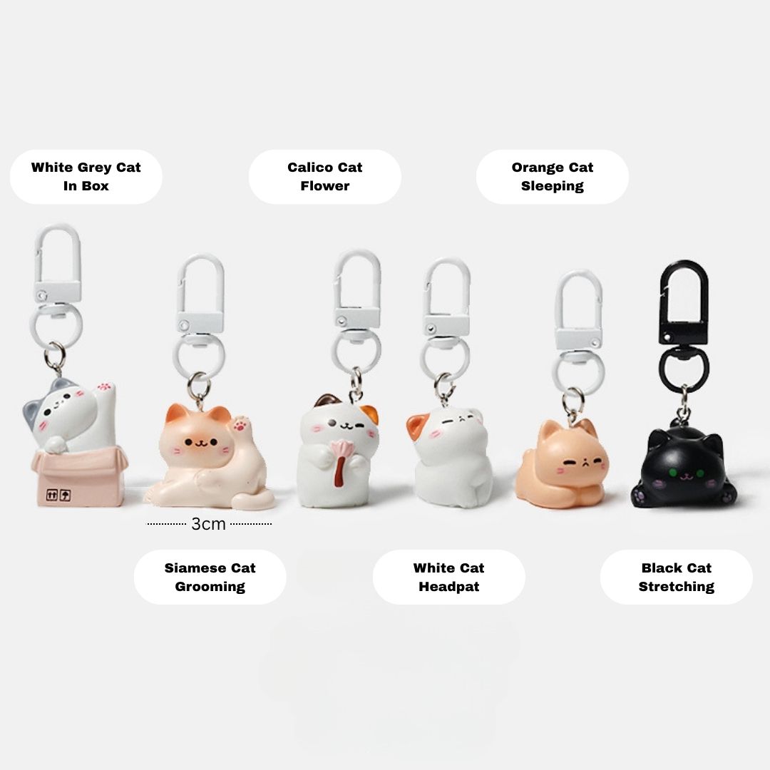 Chubby Cat Keychain