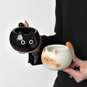 Ceramic Cat Round Mug (210ML)